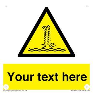 Custom warning artificial waterfall